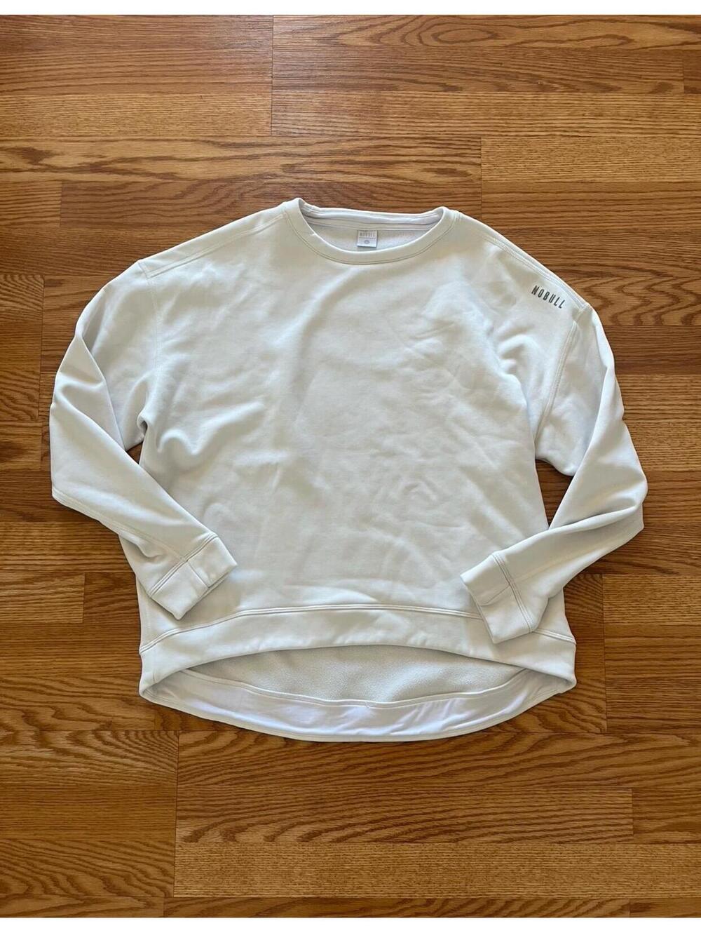 Women's Super Soft No Bull Crewneck Sweatshirt White Size L